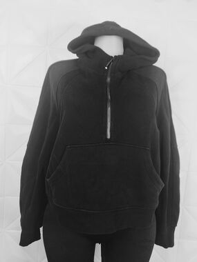 lululemon athletica Black Women's Half-Zip Hooded Sweater